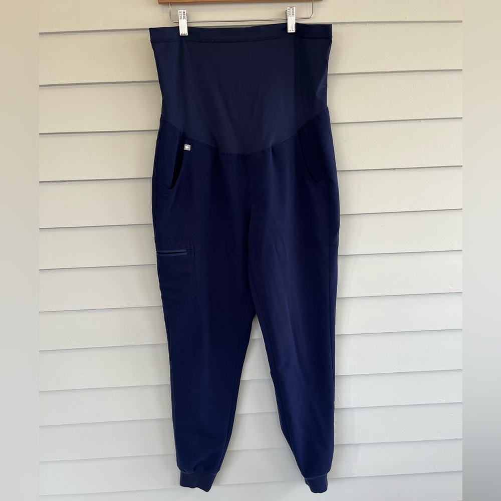 FIGS Navy Maternity Zamora Jogger Scrub Pants M